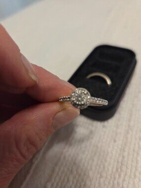Wedding ring and band